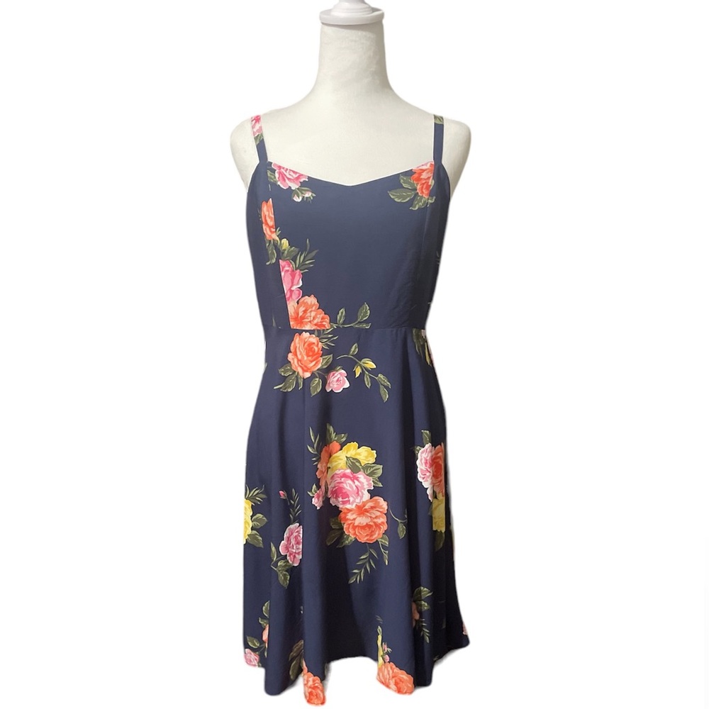 NWT Old Navy blue floral dress.  Size Medium